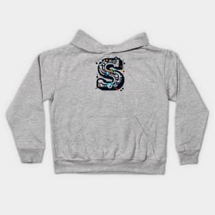 Letter S design graffity style Kids Hoodie